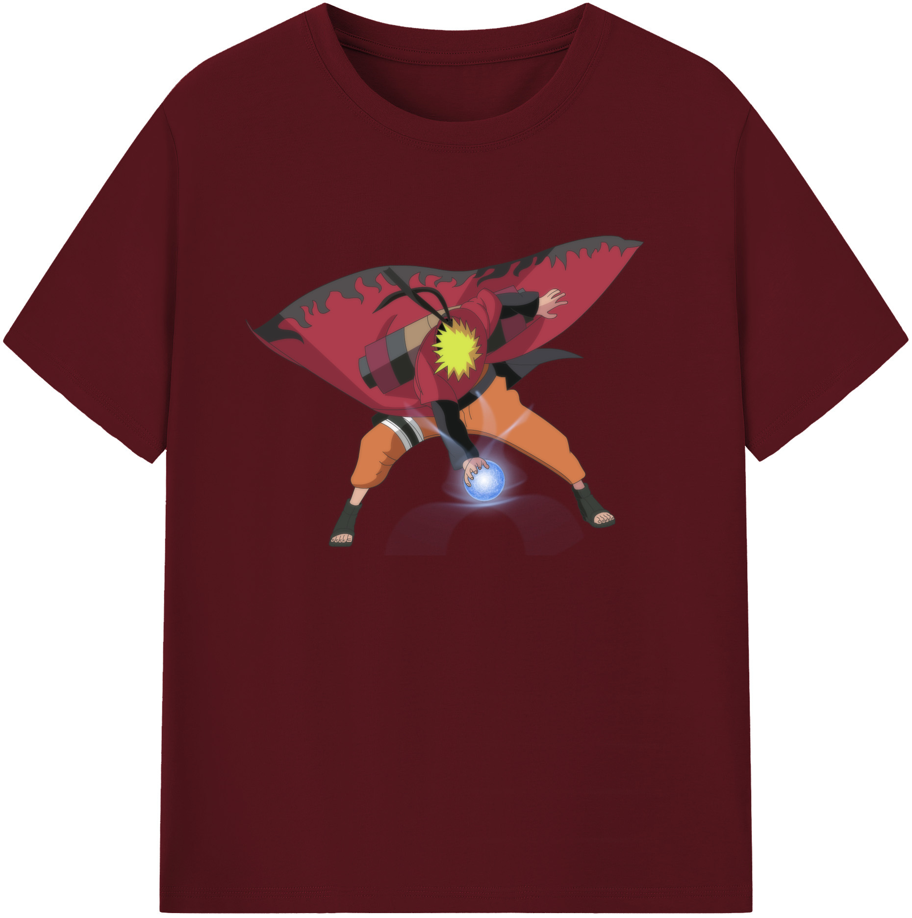 （画像用） NARUTO -ナルト- うずまき ナルト Uzumaki Naruto 綿100％半袖Tシャツ（フロントプリント）